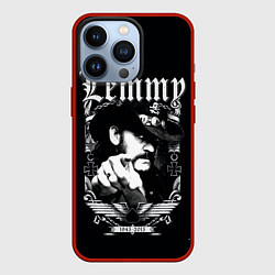 Чехол для iPhone 13 Pro RIP Lemmy, цвет: 3D-красный