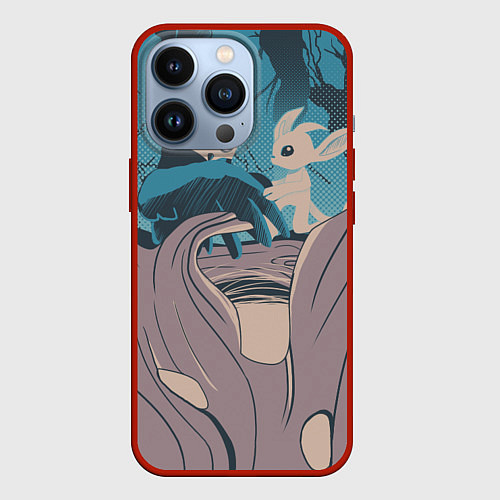 Чехол iPhone 13 Pro Ори и Ку / 3D-Красный – фото 1