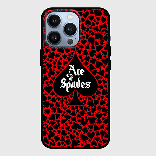Чехол iPhone 13 Pro Ace of spades / 3D-Черный – фото 1