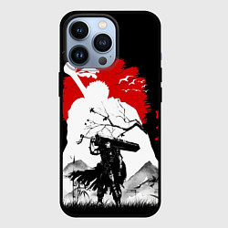 Чехол iPhone 13 Pro Берсерк силуэт Гатса