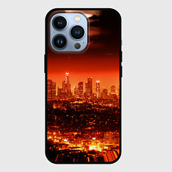 Чехол iPhone 13 Pro Закат в Нью Йорке