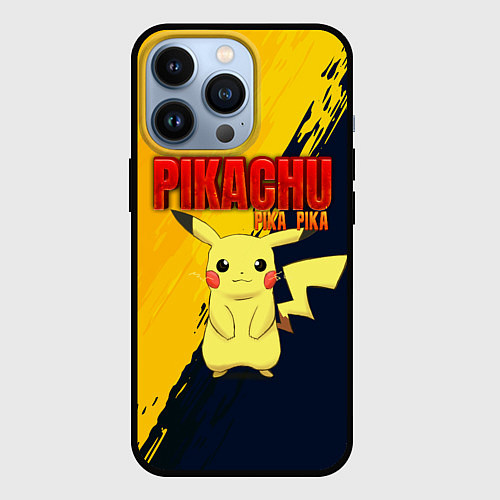 Чехол iPhone 13 Pro PIKACHU PIKA PIKA ПИКАЧУ / 3D-Черный – фото 1