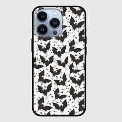 Чехол для iPhone 13 Pro Летучие мыши, цвет: 3D-черный