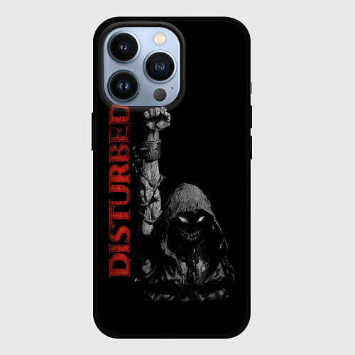 Чехол iPhone 13 Pro DISTURBED / 3D-Черный – фото 1