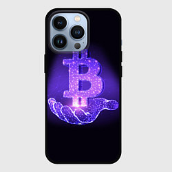 Чехол для iPhone 13 Pro BITCOIN IN HAND БИТКОИН, цвет: 3D-черный