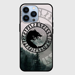 Чехол для iPhone 13 Pro FENRIR РУНЫ RUNES Z, цвет: 3D-черный