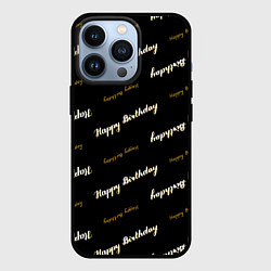 Чехол для iPhone 13 Pro Happy Birthday, цвет: 3D-черный
