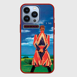 Чехол для iPhone 13 Pro Earthling - David Bowie, цвет: 3D-красный