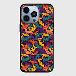 Чехол для iPhone 13 Pro Летучие Мыши, цвет: 3D-черный