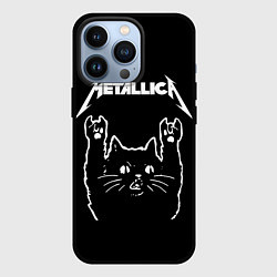 Чехол для iPhone 13 Pro METALLICA МЕТАЛЛИКА, цвет: 3D-черный