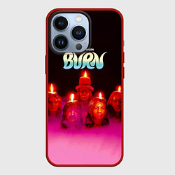 Чехол для iPhone 13 Pro Deep Purple - Burn, цвет: 3D-красный
