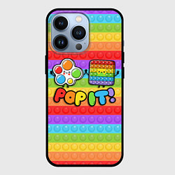 Чехол для iPhone 13 Pro POP IT - SIMPLE DIMPL, цвет: 3D-черный