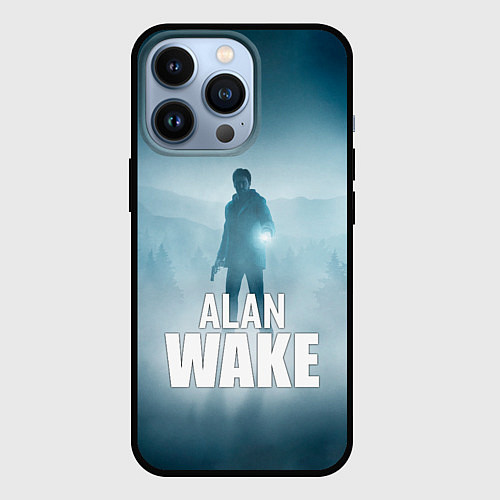 Чехол iPhone 13 Pro Alan Wake Video Game Art / 3D-Черный – фото 1