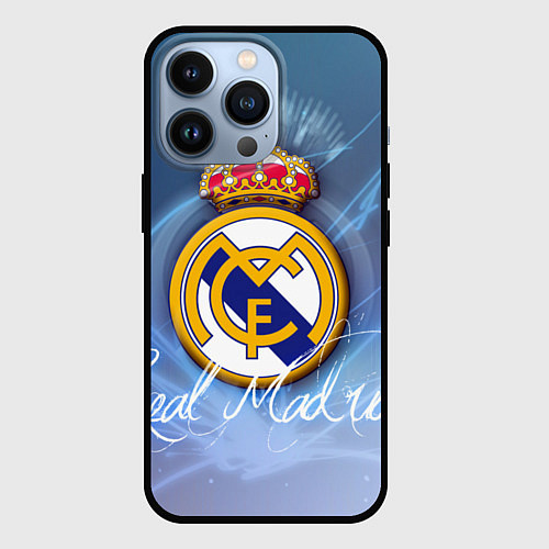 Чехол iPhone 13 Pro FC РЕАЛ МАДРИД / 3D-Черный – фото 1