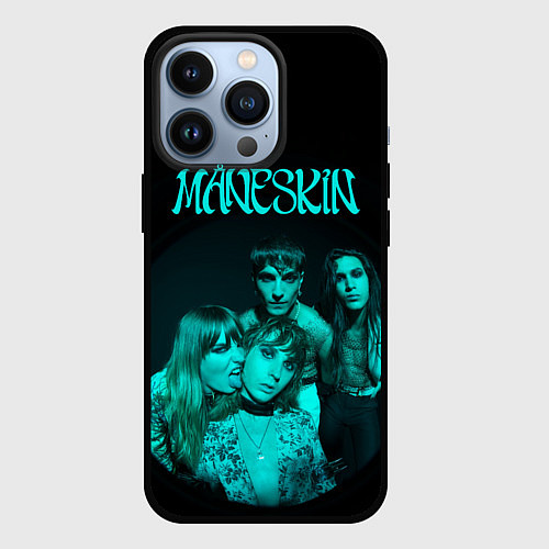 Чехол iPhone 13 Pro Maneskin Fisheye Faces / 3D-Черный – фото 1