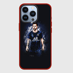 Чехол для iPhone 13 Pro Lionel Messi Paris Saint-Germain, цвет: 3D-красный