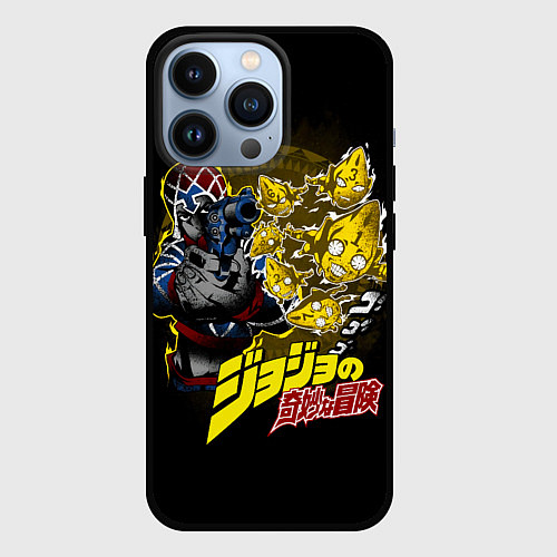 Чехол iPhone 13 Pro Гвидо Миста - JoJos Bizarre Adventure / 3D-Черный – фото 1