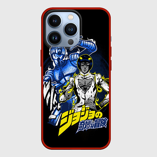 Чехол iPhone 13 Pro Бруно Буччеллати - JoJos Bizarre Adventure / 3D-Красный – фото 1