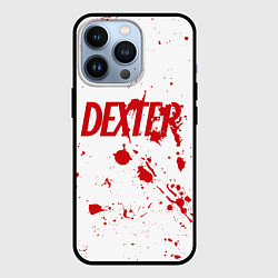 Чехол для iPhone 13 Pro Dexter logo Декстер брызги крови, цвет: 3D-черный