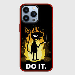 Чехол для iPhone 13 Pro Чертенок Do it, цвет: 3D-красный