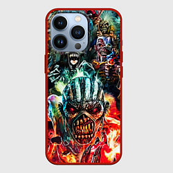 Чехол iPhone 13 Pro Iron Maiden allover