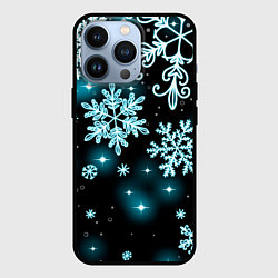 Чехол iPhone 13 Pro Космические снежинки