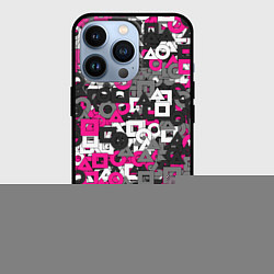 Чехол для iPhone 13 Pro Squid Game Camo, цвет: 3D-черный