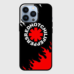 Чехол для iPhone 13 Pro RED HOT CHILI PEPPERS, RHCP, цвет: 3D-черный