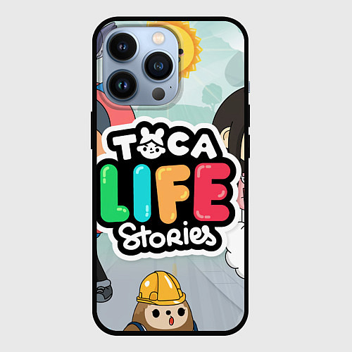 Чехол iPhone 13 Pro Toca Life: Stories / 3D-Черный – фото 1