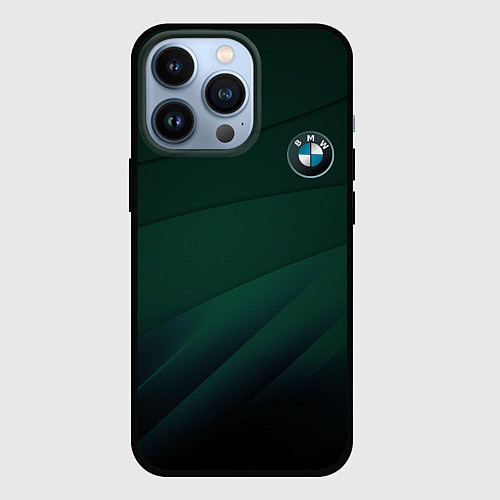 Чехол iPhone 13 Pro GREEN BMW / 3D-Черный – фото 1