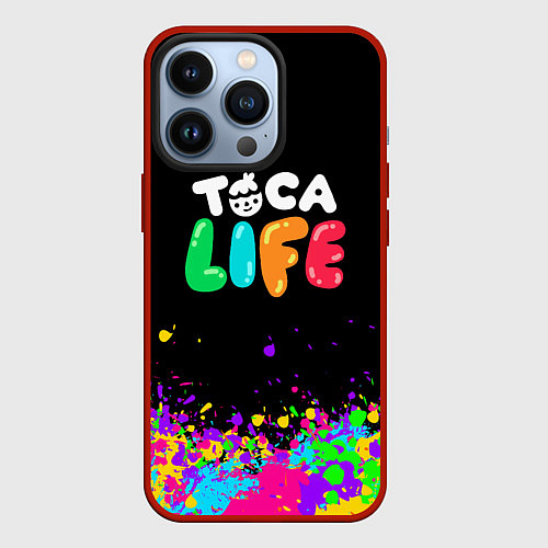 Чехол iPhone 13 Pro Toca Life / 3D-Красный – фото 1