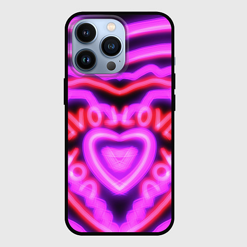 Чехол iPhone 13 Pro Lover love / 3D-Черный – фото 1
