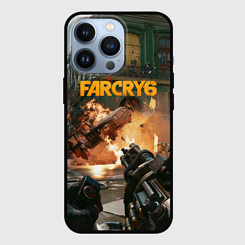 Чехол iPhone 13 Pro Far Cry 6 gameplay art / 3D-Черный – фото 1