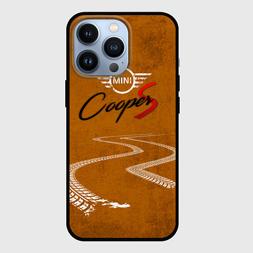 Чехол iPhone 13 Pro Следы Mini / 3D-Черный – фото 1