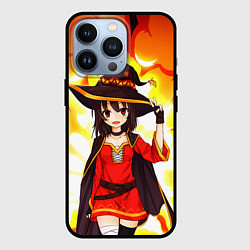 Чехол для iPhone 13 Pro Mеgumin, цвет: 3D-черный