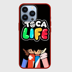 Чехол для iPhone 13 Pro Toca Life: Friends, цвет: 3D-красный