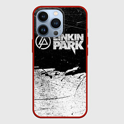 Чехол для iPhone 13 Pro Линкин Парк Лого Рок ЧБ Linkin Park Rock, цвет: 3D-красный