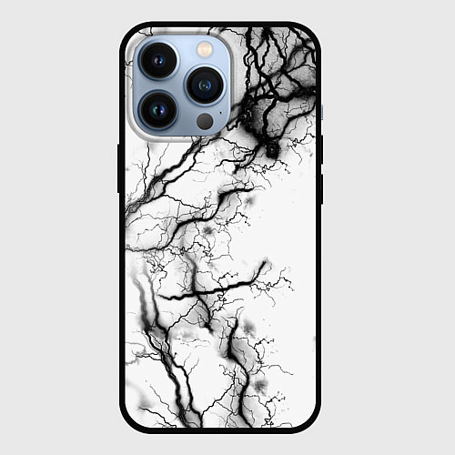 Чехол iPhone 13 Pro Нейронные связи / 3D-Черный – фото 1