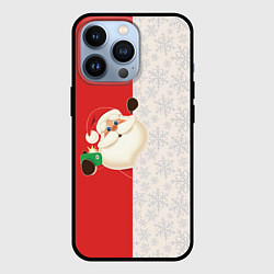 Чехол iPhone 13 Pro Дед Мороз селфи
