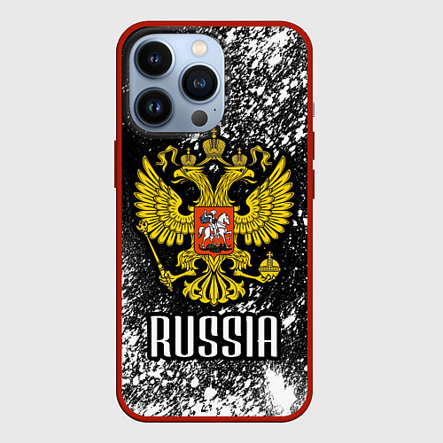 Чехол iPhone 13 Pro Russia / 3D-Красный – фото 1