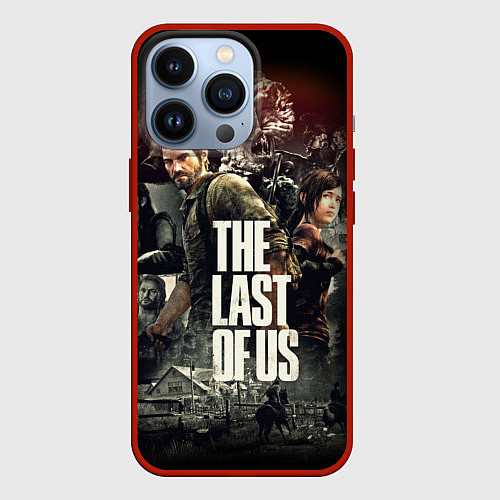 Чехол iPhone 13 Pro THE LAST OF US ЩЕЛКУНЫ / 3D-Красный – фото 1
