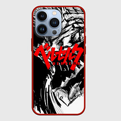 Чехол для iPhone 13 Pro БЕРСЕРК РИСУНОК BERSERK, цвет: 3D-красный