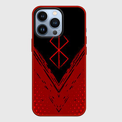 Чехол для iPhone 13 Pro Berserk - Берсерк, цвет: 3D-красный