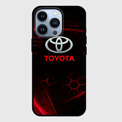 Чехол iPhone 13 Pro Toyota Неоновые соты