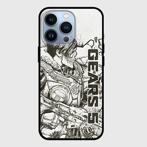 Чехол iPhone 13 Pro Gears 5 Gears of War - Кейт Диаз / 3D-Черный – фото 1