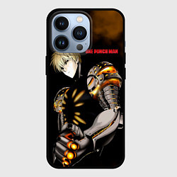 Чехол для iPhone 13 Pro Стальной Генос One Punch-Man, цвет: 3D-черный