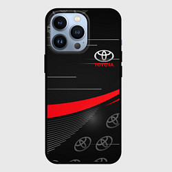 Чехол для iPhone 13 Pro ТОЙОТА TOYOTA RED LINES, цвет: 3D-черный