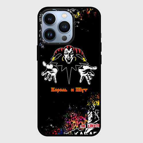 Чехол iPhone 13 Pro Лого рок групп / 3D-Черный – фото 1
