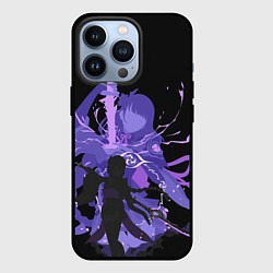 Чехол для iPhone 13 Pro Genshin Impact Raiden, цвет: 3D-черный