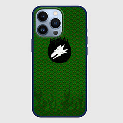 Чехол для iPhone 13 Pro Саламандры чешуя дракона, цвет: 3D-тёмно-синий